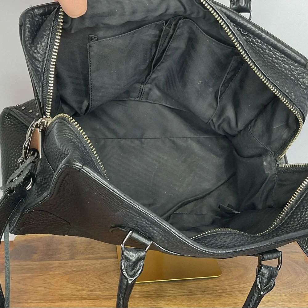 Rebecca Minkoff Pebbled Leather Moonwalking Satchel EUC - Picture 9 of 13